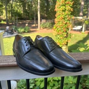 Cole Haan Giraldo Oxfords Men’s Size 11 M‎ Black Leather Lace Up Bike-Toe C21192